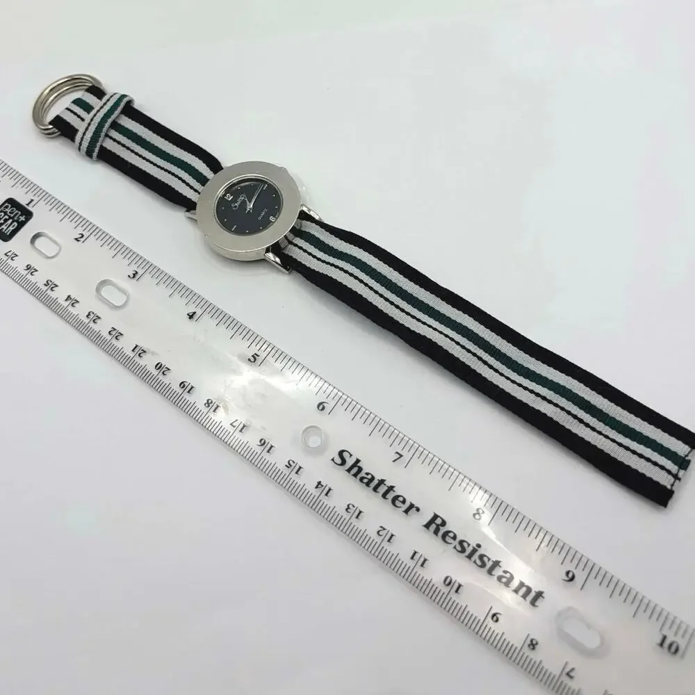 Silver & Black Swap Watch